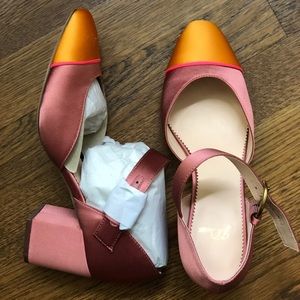 J. Crew Color Blocked Two Piece Mary Jane Pump